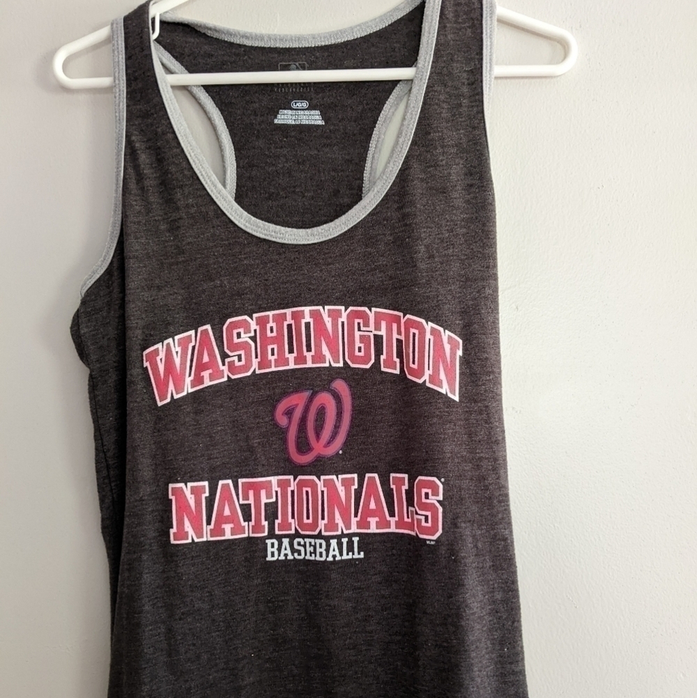 𝅺washington Nationals Tank Top Large